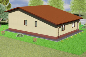 Maison à Ossature Métallique Sur 1 Niveau 120m2 Terrasse 002 - photo façade moderne maison 4 thumbnail