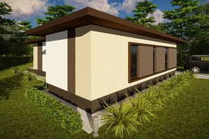 Maison Ossature Métallique De Plain Pied Moderne 120 m2 032 - photo facade moderne maison 3 thumbnail