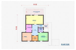 Maison Ossature Métallique De Plain Pied Moderne 120 m2 032 - plan du maison thumbnail