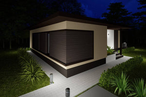 Maison Ossature Métallique De Plain Pied Moderne 120 m2 032 - photo facade moderne maison 5 thumbnail