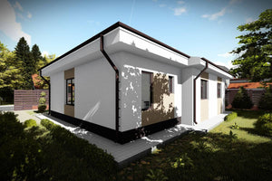 Maison en Ossature Métallique Plain Pied Moderne 120m2 083 - photo façade maison 3 thumbnail