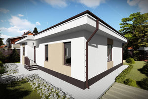Maison en Ossature Métallique Plain Pied Moderne 120m2 083 - photo façade maison 6 thumbnail