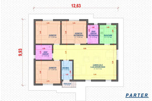 Maison en Ossature Métallique Plain Pied Moderne 120m2 083 - plan du maison thumbnail