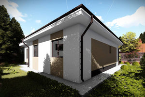 Maison en Ossature Métallique Plain Pied Moderne 120m2 083 - photo façade maison 4 thumbnail