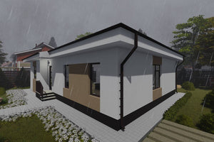 Maison en Ossature Métallique Plain Pied Moderne 120m2 083 - photo façade maison 7 thumbnail