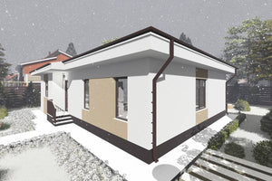 Maison en Ossature Métallique Plain Pied Moderne 120m2 083 - photo façade maison 8 thumbnail
