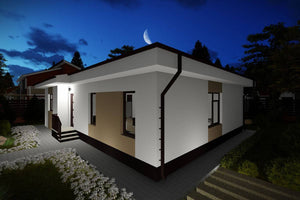Maison en Ossature Métallique Plain Pied Moderne 120m2 083 - photo façade maison 10 thumbnail