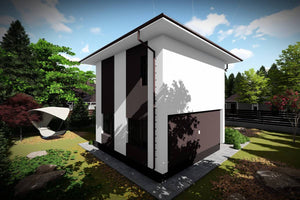 Maison en Ossature Métallique Modern 2 Niveaux 120m2 076 - image facade maison 4 thumbnail
