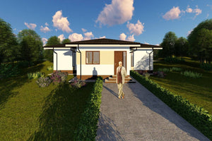 Maison Ossature Métallique 120 m2 Plain Pied Moderne 124-037 - photo maison extérieur 3 thumbnail