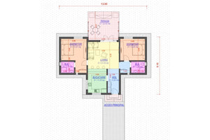 Maison Ossature Métallique 120 m2 Plain Pied Moderne 124-037 - plan de maison thumbnail