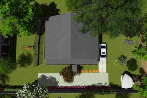 Maison Ossature Métallique Sans Etage Avec Toit Terrasse 036 - toit maison thumbnail