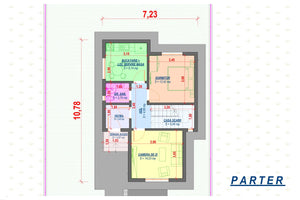 Maison en Ossature Métallique Modern à Étage 5 Chambres 088 - plan du maison 1 thumbnail