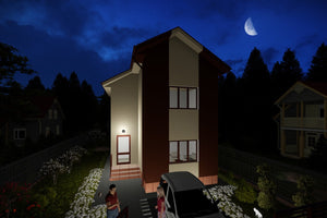 Maison en Ossature Métallique Modern à Étage 5 Chambres 088 - photo facade maison 9 thumbnail