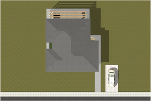 Maison à Ossature Métallique 1 Niveau Moderne 3 Chambres 031 - maison toit thumbnail