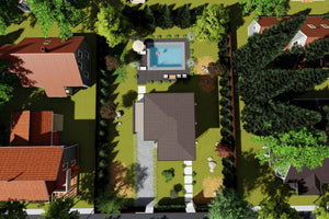 Maison Ossature Métallique à 1 Étage Et 3 Chambres 139-074 - toit maison thumbnail