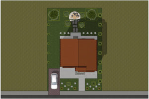Maison à Ossature Métallique à Étage 140m2 Modern 001 - toit maison thumbnail