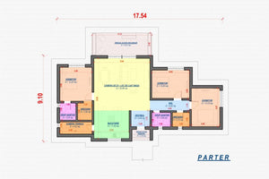 Maison Ossature Métallique Moderne 140 m2 Plain Pied 144-046 - plan de maison thumbnail