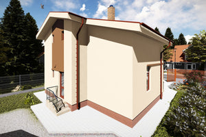 Maison à Ossature Métallique 2 Niveaux Balcon Terrasse 089 - image façade maison 8 thumbnail