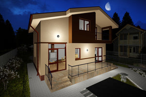 Maison à Ossature Métallique 2 Niveaux Balcon Terrasse 089 - image façade maison 9 thumbnail
