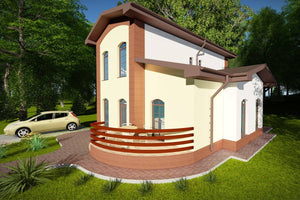 Maison Ossature Métallique Modern à Étage 150m2 022 - image façade maison 2 thumbnail