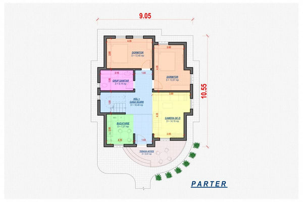 Maison Ossature Métallique Modern à Étage 150m2 022 - plan du maison 1