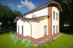 Maison Ossature Métallique Modern à Étage 150m2 022 - image façade maison 3 thumbnail