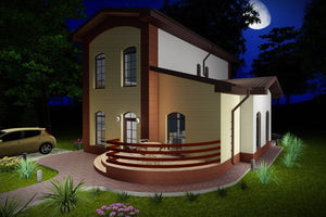 Maison Ossature Métallique Modern à Étage 150m2 022 - image façade maison 5 thumbnail