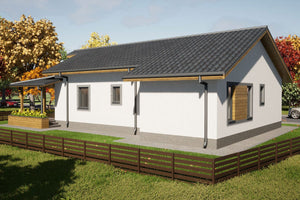 Maison ossature métallique 150m2 Plain-Pied Avec Terrasse - image facade maison 5 thumbnail