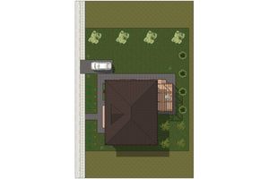 Maison Ossature Métallique 3 Chambres Avec Terrasse 161-008 - toit maison thumbnail