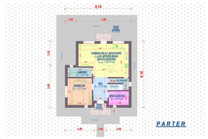 Maison à Ossature Métallique Modern 4 Chambres à Coucher 092 - plan du maison 1 thumbnail