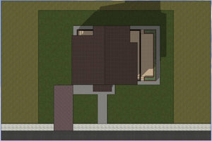Maison Ossature Métallique à 2 Niveaux Modern 4 Chambres 030 - toit maison thumbnail