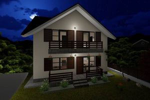 Maison Ossature Metallique Avec 4 Chambres 180m2 Modern 070 - photo facade maison 9 thumbnail