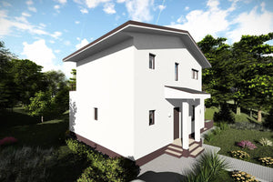 Maison Ossature Métallique à Étage Avec Balcon Terrasse 026 - image façade maison moderne 4 thumbnail