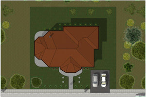 Maison Ossature Métallique Traditionnelle Plain Pied 186-017 - toit maison thumbnail