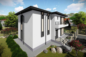 Grande Maison Ossature Métallique Moderne à Étage 200m2 080 - photo facade maison 6 thumbnail