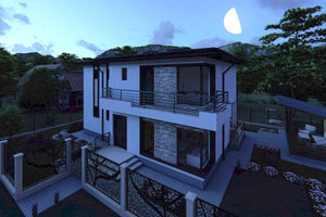 Grande Maison Ossature Métallique Moderne à Étage 200m2 080 - photo facade maison 9 thumbnail