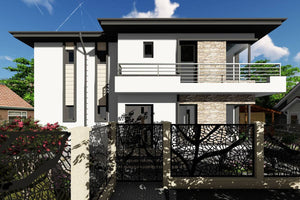 Grande Maison Ossature Métallique Moderne à Étage 200m2 080 - photo facade maison 3 thumbnail