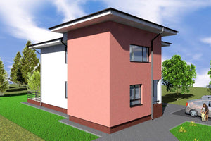 Maison Ossature Métallique à Étage 200m2 Avec Terrasse 016 - image façade maison 2 thumbnail