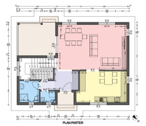 Maison en Ossature Métallique Sur Deux Niveaux 193-094 - plan du maison 1 thumbnail