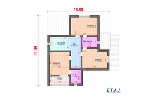 Maison en Ossature Métallique Modern Sur 2 Niveaux 200m2 040 - plan de maison 2 thumbnail