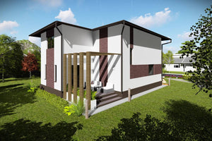 Maison en Ossature Métallique Modern Sur 2 Niveaux 200m2 040 - image facade maison moderne 2 thumbnail