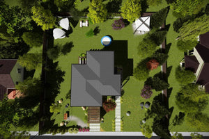 Maison en Ossature Métallique Modern Sur 2 Niveaux 200m2 040 - toit maison thumbnail