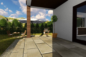 Maison Ossature Métallique Avec Toit Terrasse 200 m2 211-034 - image maison extérieur 11 thumbnail
