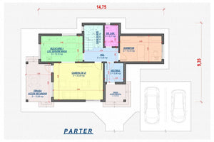 Maison Ossature Métallique 5 Chambres Sur Deux Niveaux 014 - plan du maison 1 thumbnail