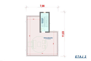 Grande Maison Ossature Metallique à 2 Étages Toit Plat 081 - plan du maison 3 thumbnail