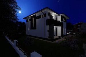 Maison Ossature Métallique à Étage Avec 5 Chambres 235-043 - image maison extérieur 10 thumbnail