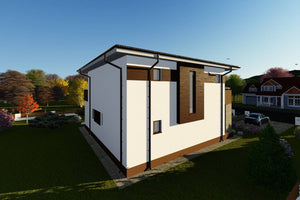 Maison Ossature Métallique à Étage Avec 5 Chambres 235-043 - image maison extérieur 7 thumbnail