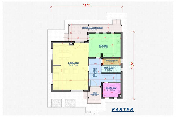 Grande Maison en Ossature Métallique à Étage 010 - plan du maison 1