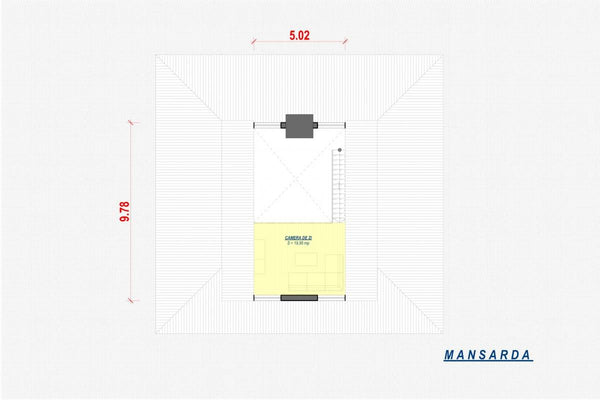 Maison à Ossature Métallique 250m2 Moderne à Étage 048 - plan du maison 2