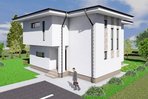 Maison à Ossature Métallique Sur 2 Niveaux Avec Terrasse 009 - image maison extérieur 4 thumbnail